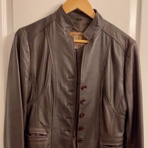 Lambskin leather jacket